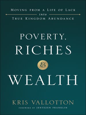 cover image of Poverty, Riches and Wealth